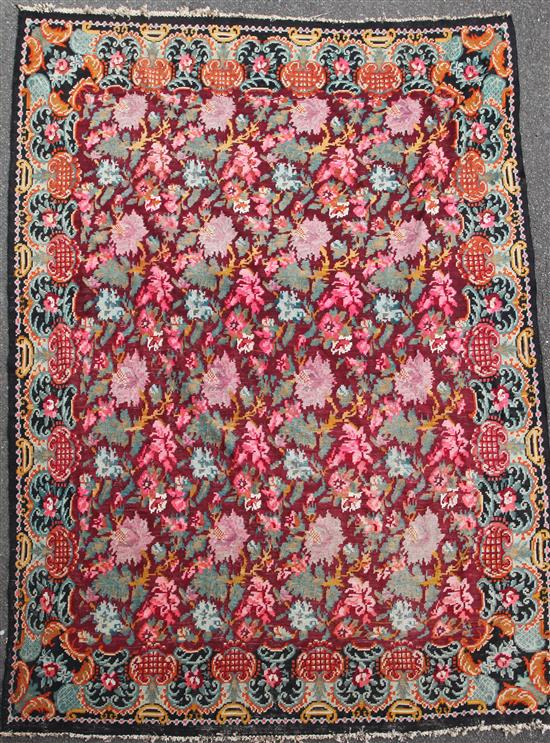 A large Kelim carpet, 11ft 2in by 8ft 1in.